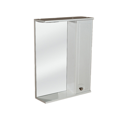 картинка Шкаф зеркальный Элегия -60 белый, правый, со светил. от магазина САРТ